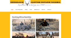 Desktop Screenshot of namibiahuntingsafaris.com